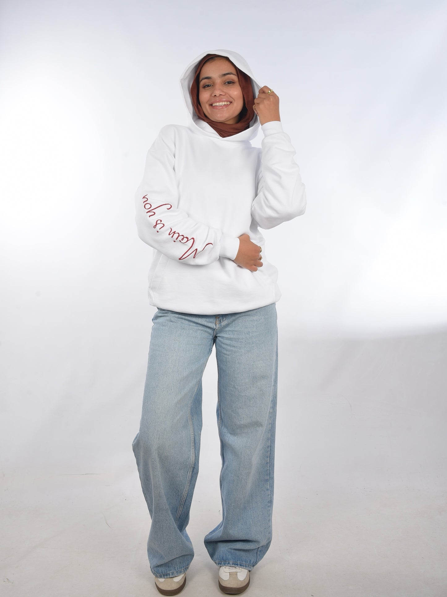 White hoodie
