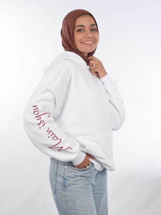 White hoodie