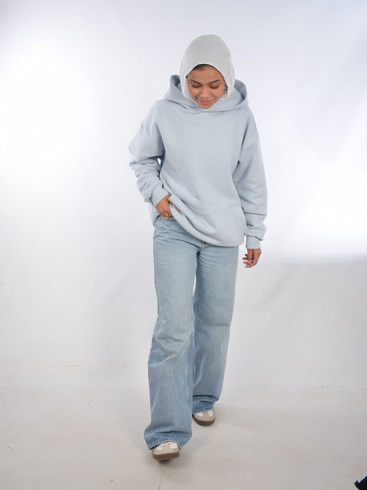 Baby blue hoodie
