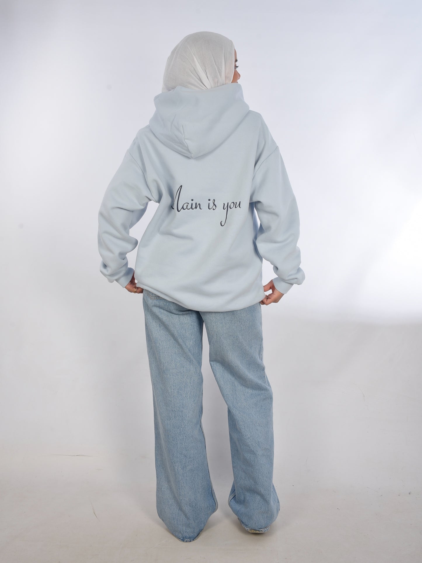 Baby blue hoodie